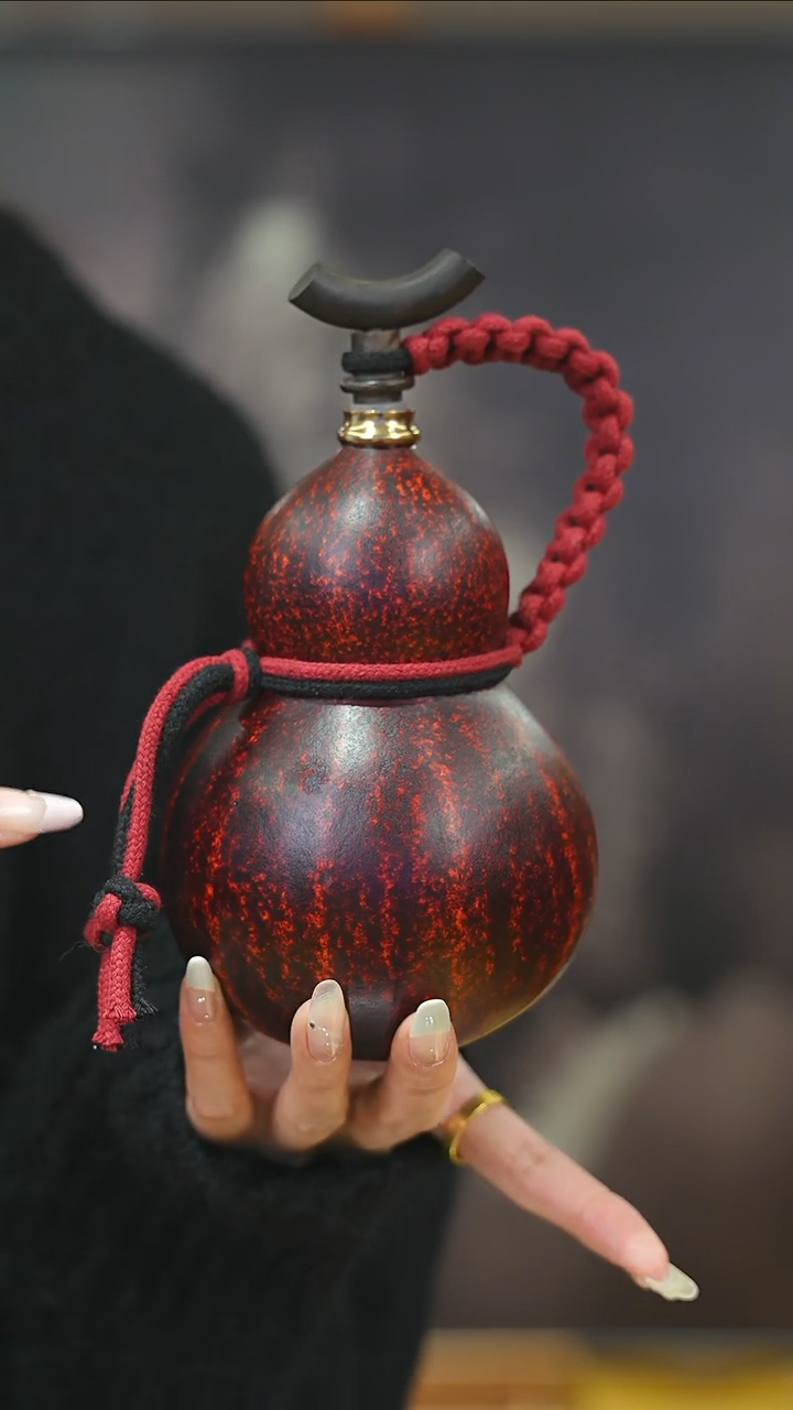 【闪购商品】XM191大漆酒葫芦不包手串及旋转底座