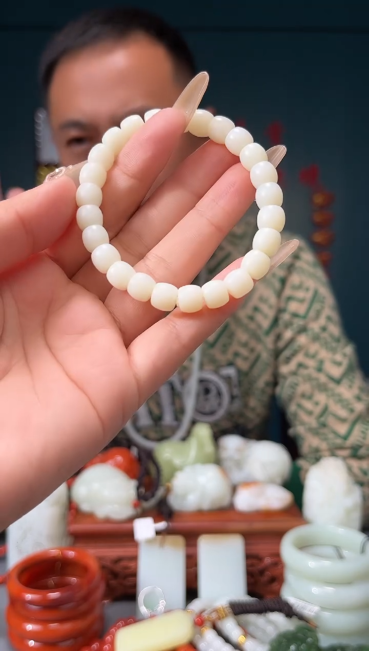 【闪购商品】和田玉手串未镶嵌手串7+