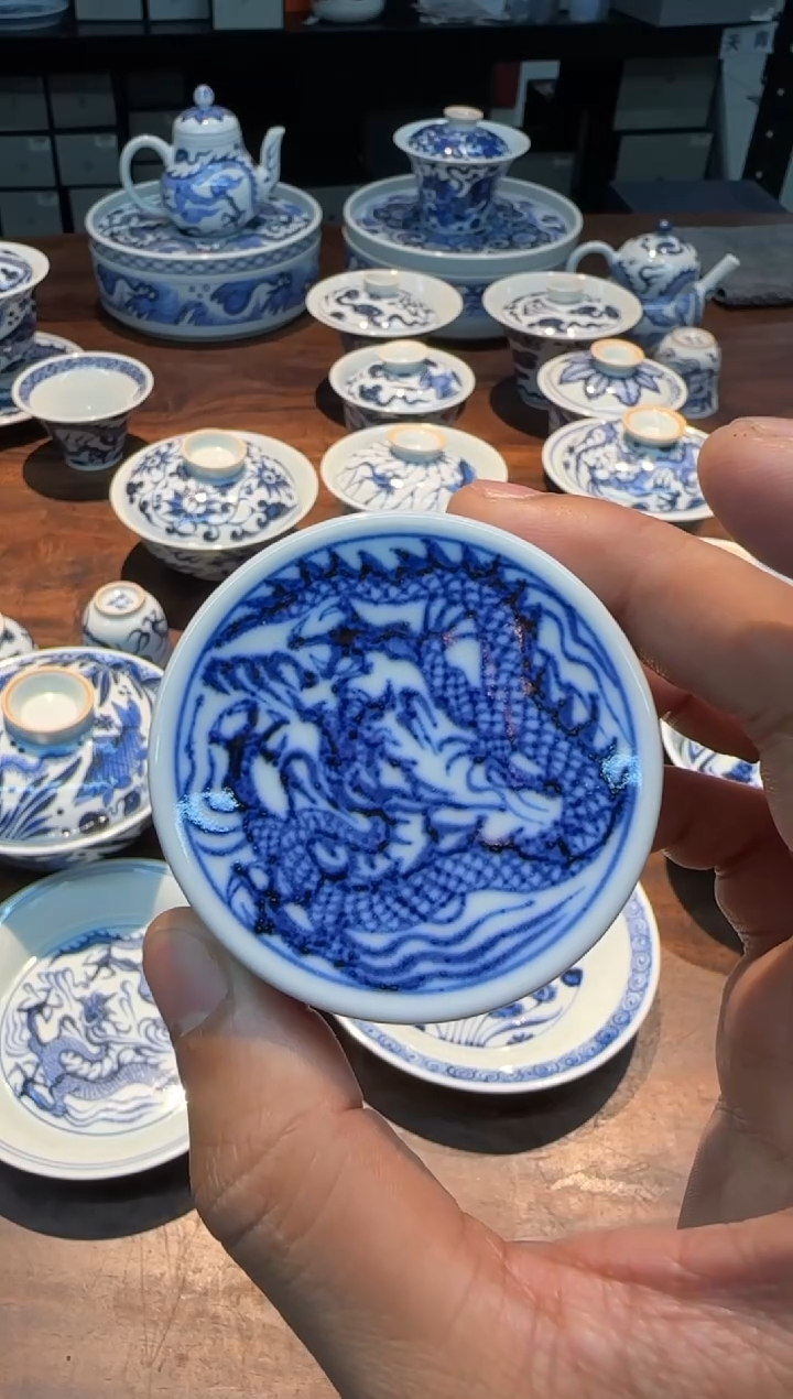 【闪购商品】溪蘭仰元 龙纹盖置