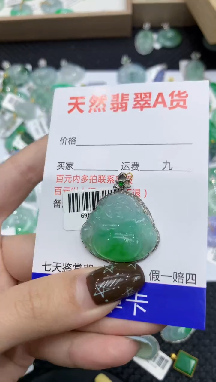 【闪购商品】翡翠颈饰18K金镶嵌111111111111
