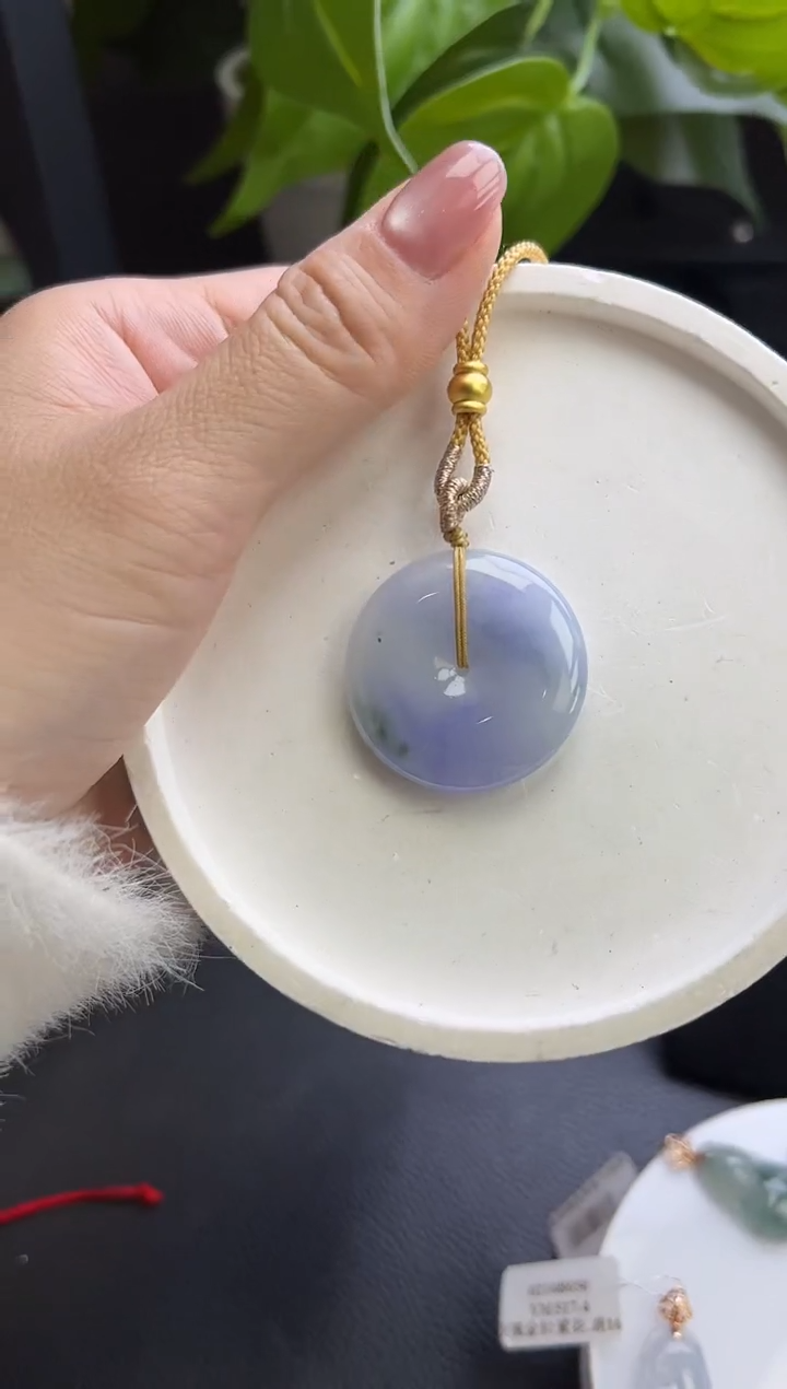 【闪购商品】翡翠颈饰未镶嵌平安扣