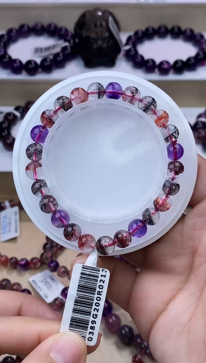 【闪购商品】水晶手链未镶嵌黑加仑超七7m+