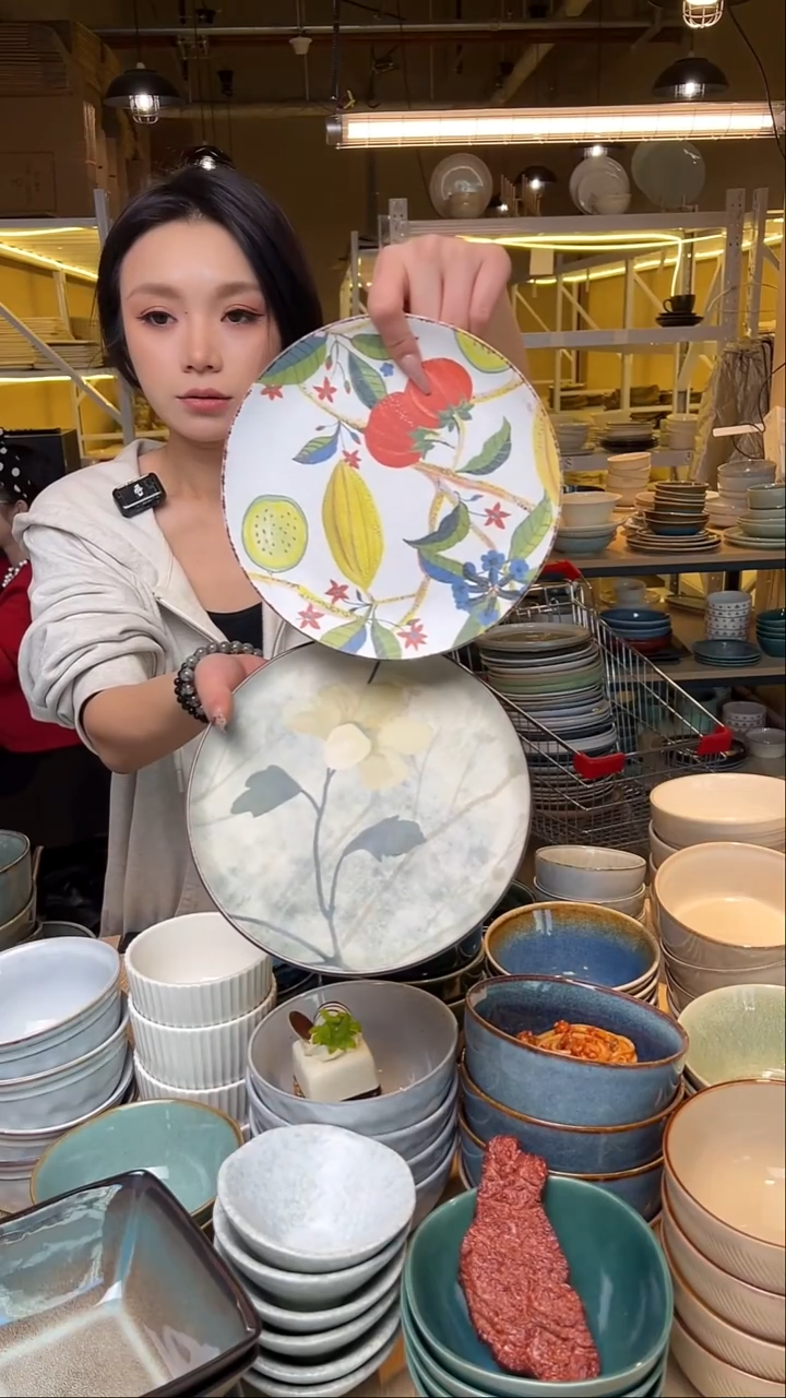 瓷31【瑕疵】外贸尾货窑变釉下彩