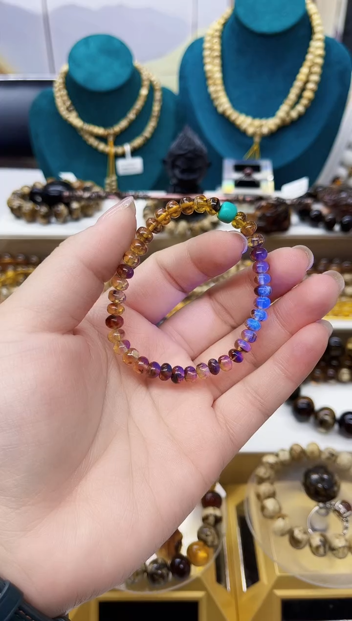 【闪购商品】琥珀手链未镶嵌抚顺琥珀6