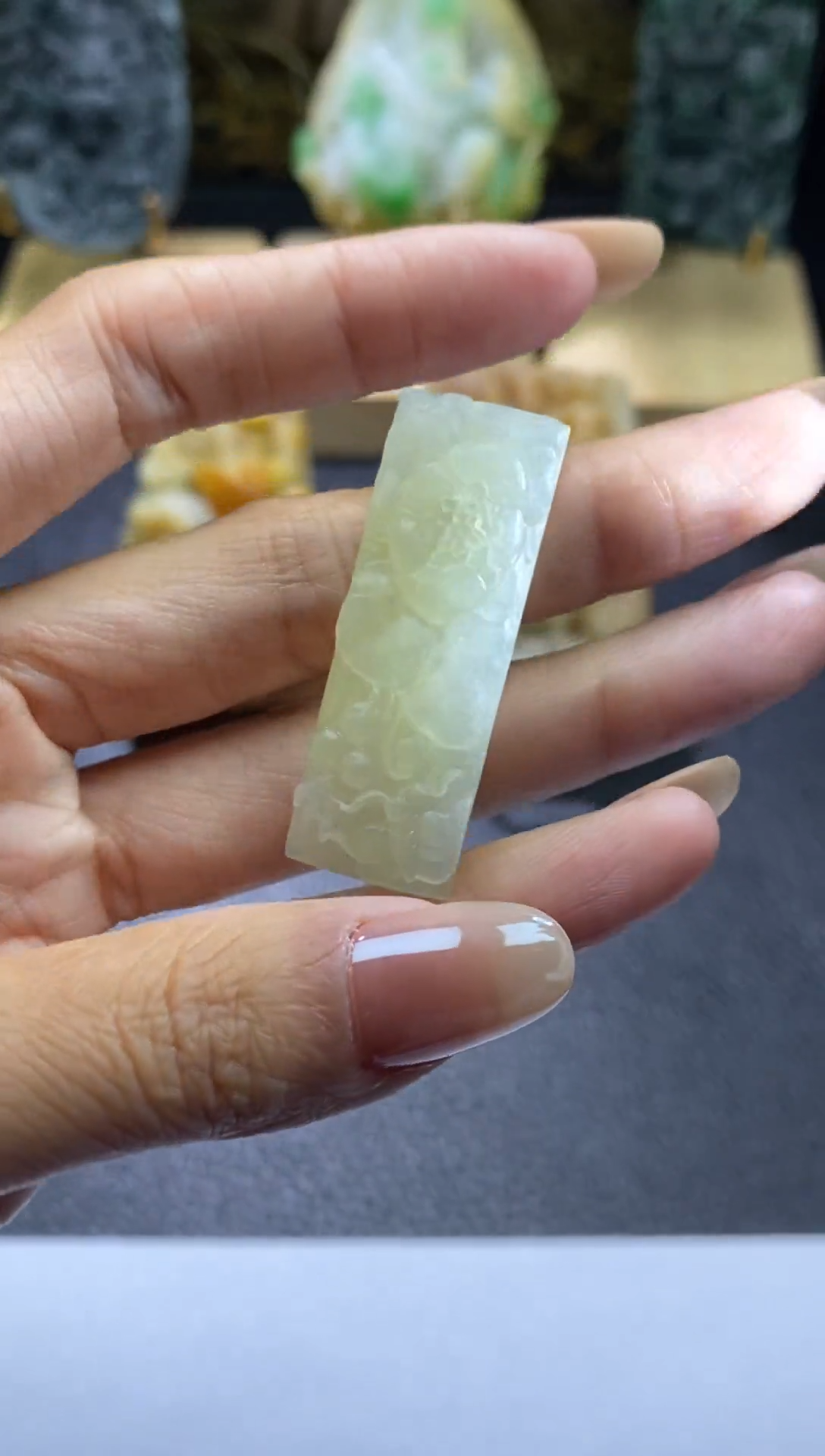 【闪购商品】定制翡翠未镶嵌手牌
