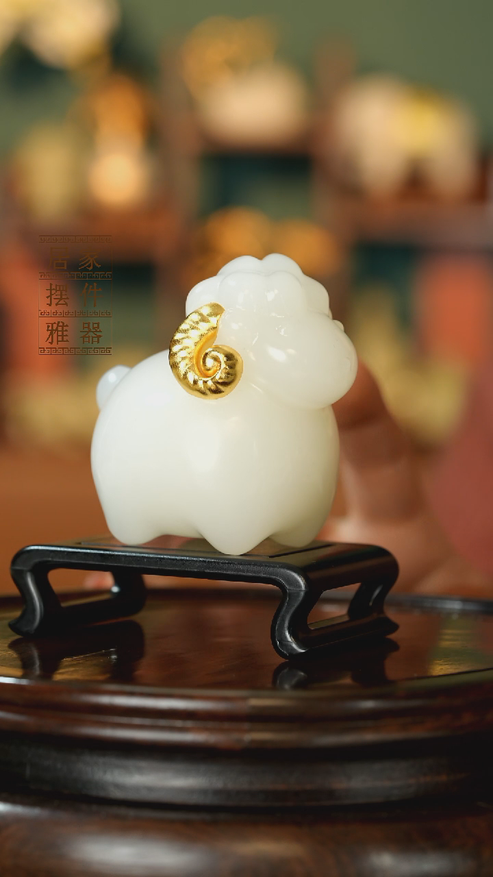 玉《喜气洋洋》摆件