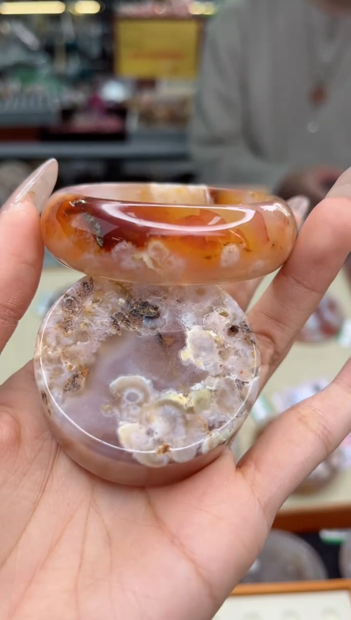 【闪购商品】石英质玉手镯未镶嵌53圈口（赠品镯心）6680468