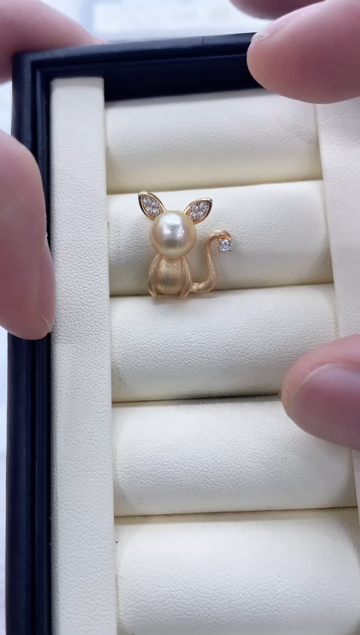 【闪购商品】海水珍珠吊坠(不含链)银S925镶嵌海水珍珠吊坠