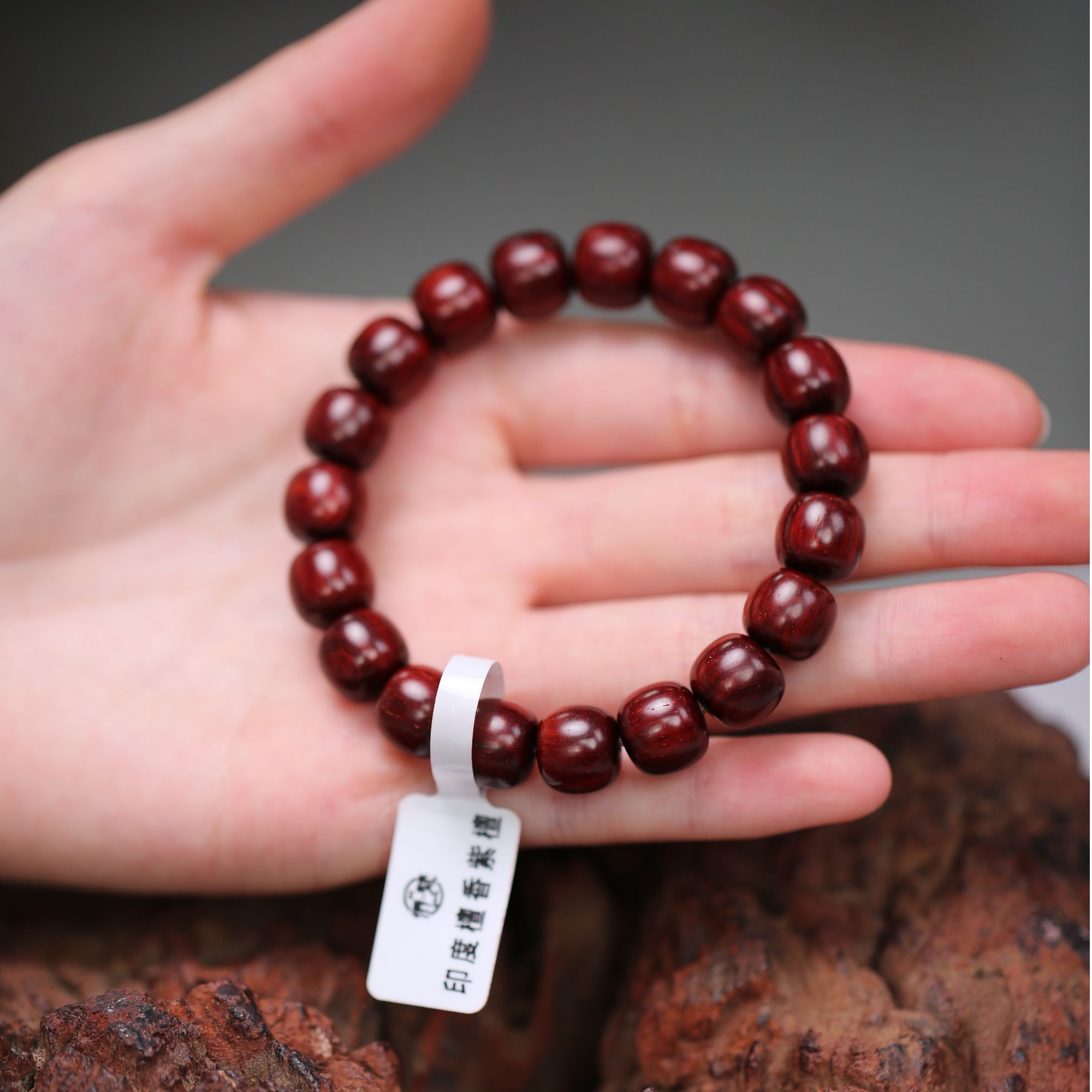 侨梵【紫檀】印度檀香小叶紫檀老型珠9*10手串多样性发一