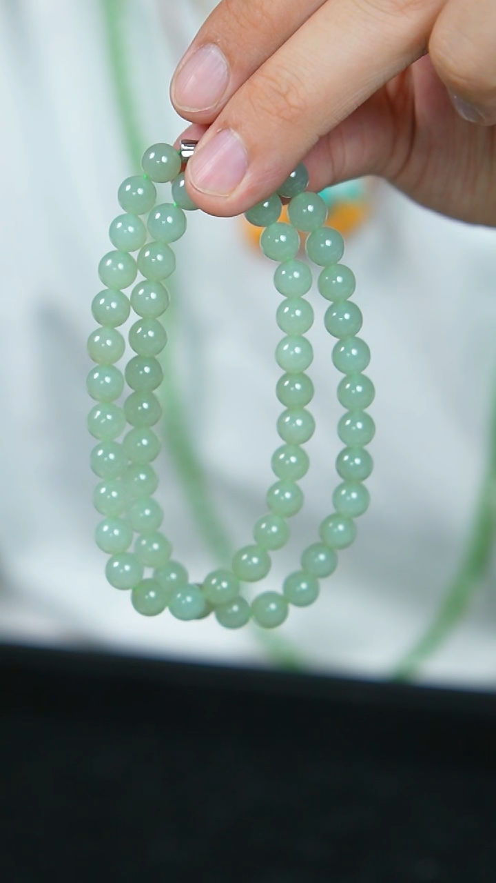 【闪购商品】和田玉颈饰未镶嵌16号-8mm珠串/GG/1