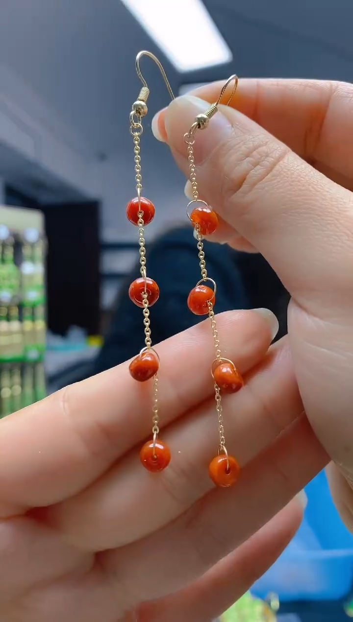 【闪购商品】翡翠耳饰合金0625翡翠耳钩