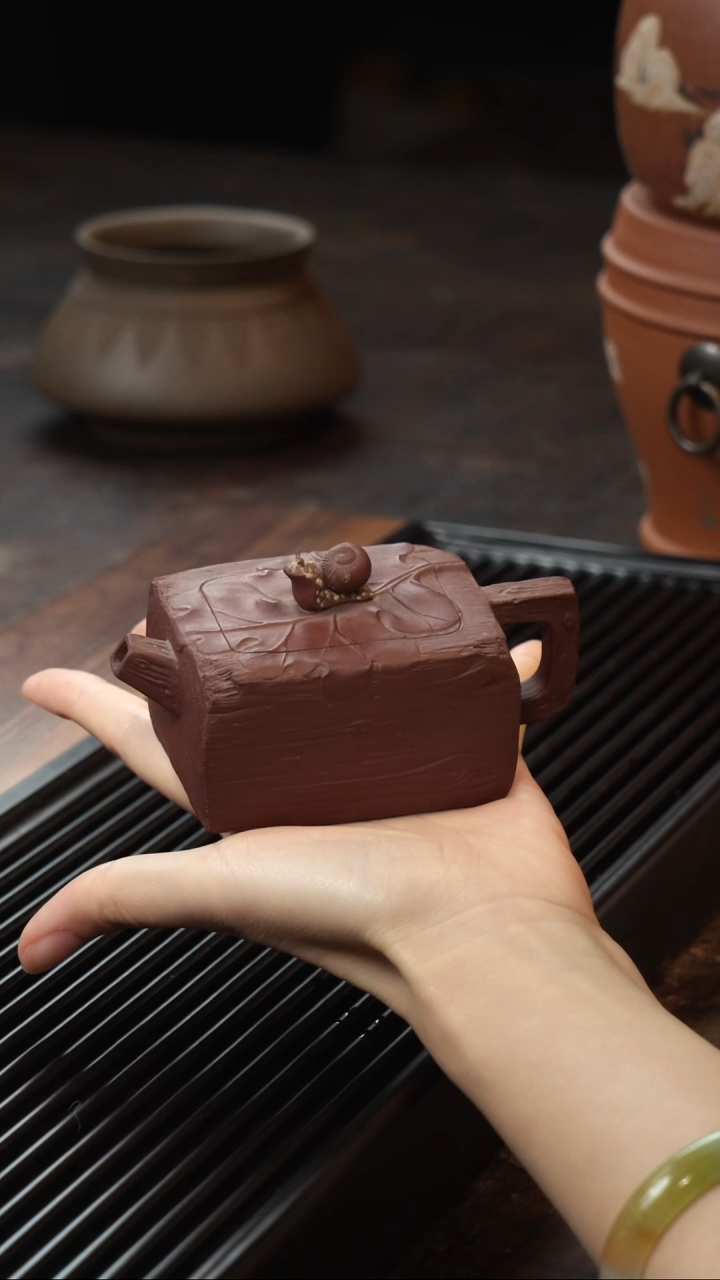 茶壶紫砂蜗牛年轮