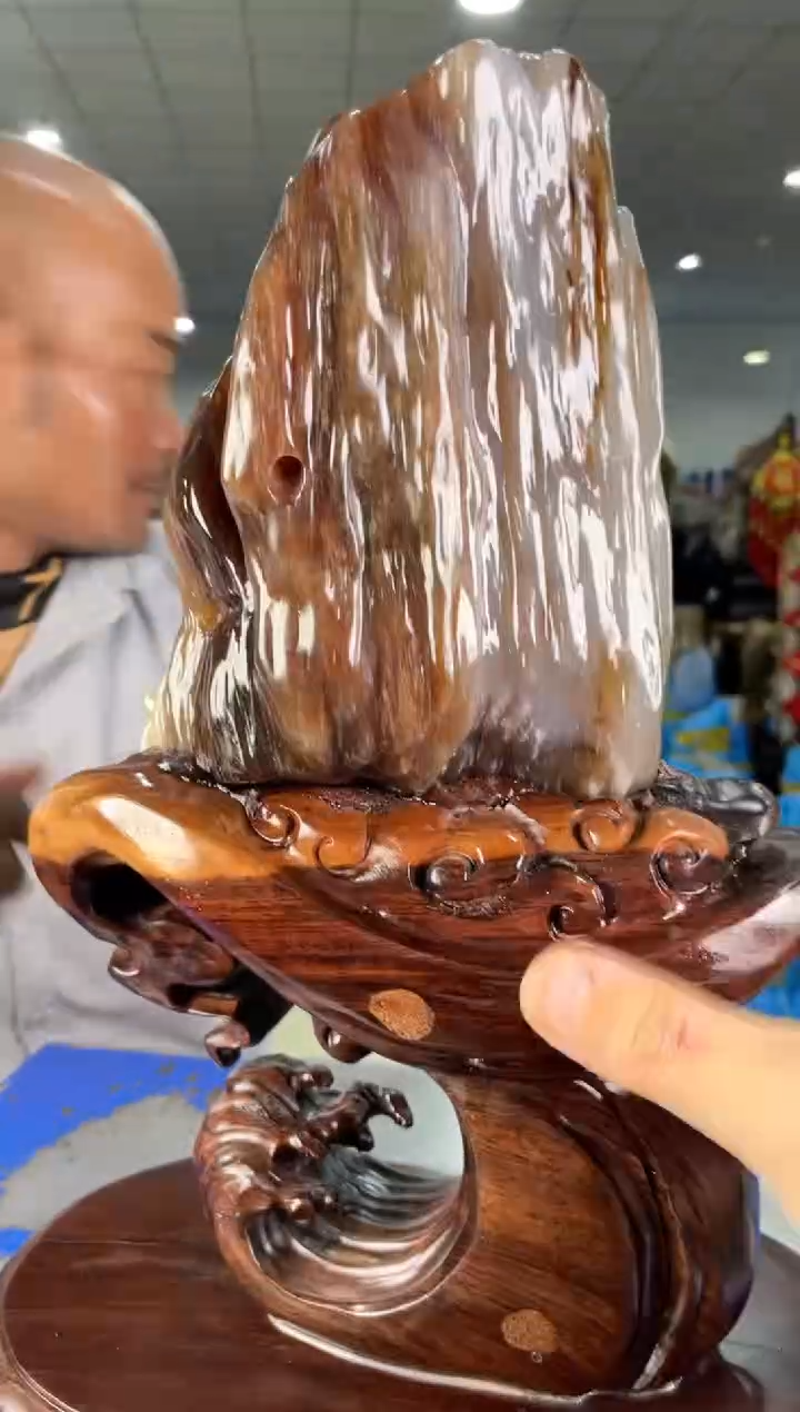 【闪购商品】硅化玉摆件未镶嵌48