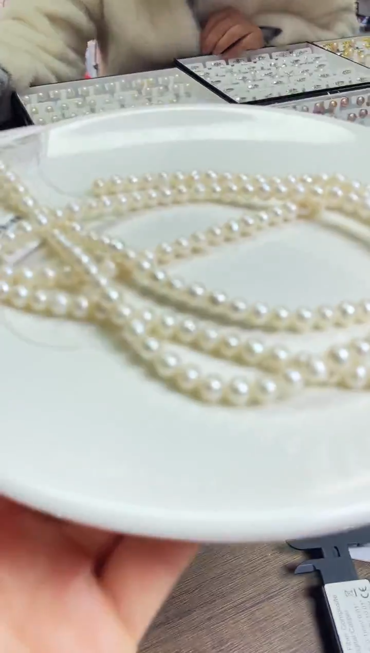 未镶嵌项链淡水珍珠白色系6mm