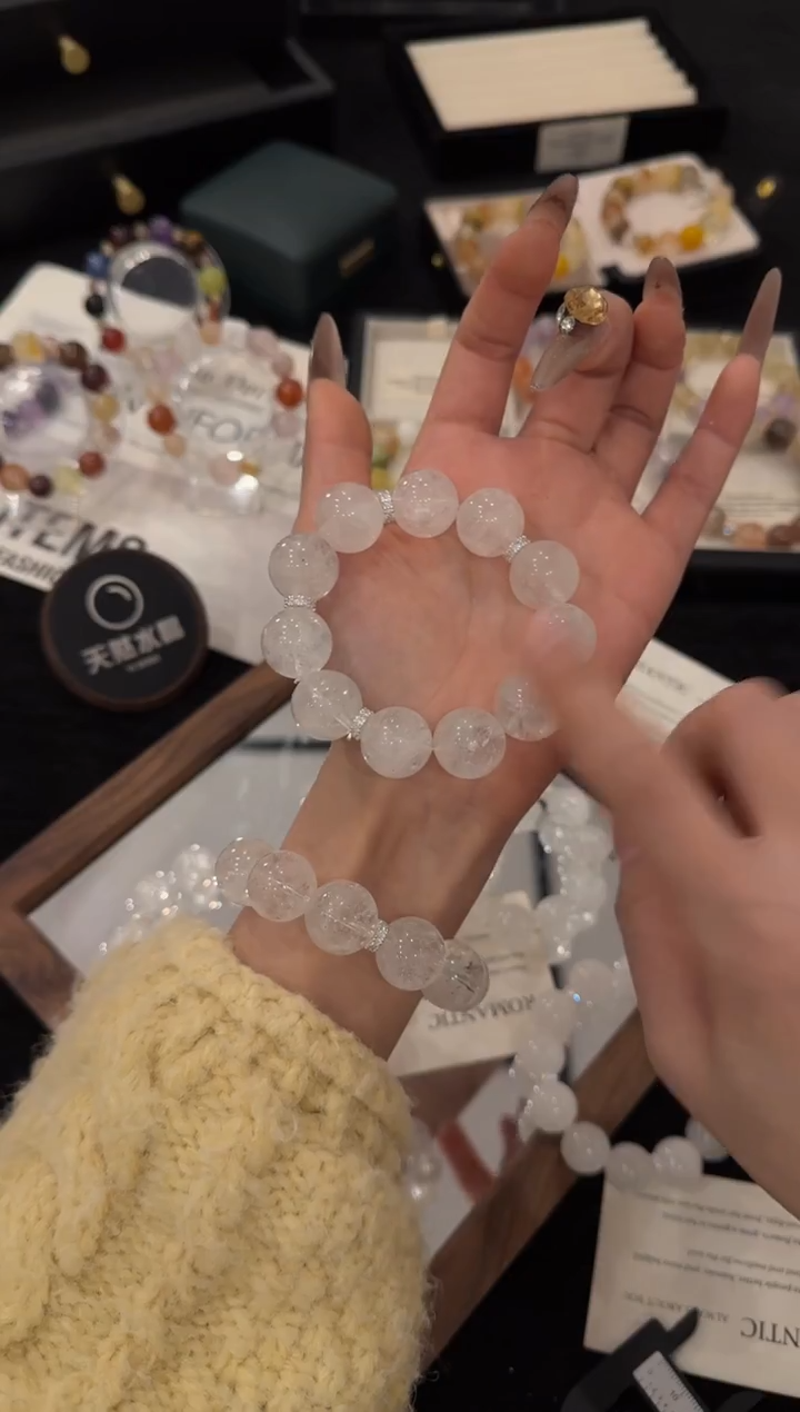 合金手链水晶白阿赛x3421