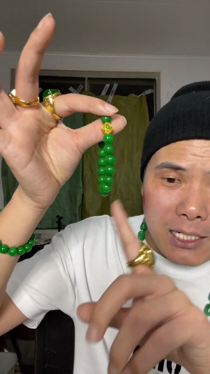 未镶嵌手串翡翠【小伍珠宝】缅料四叶草手串