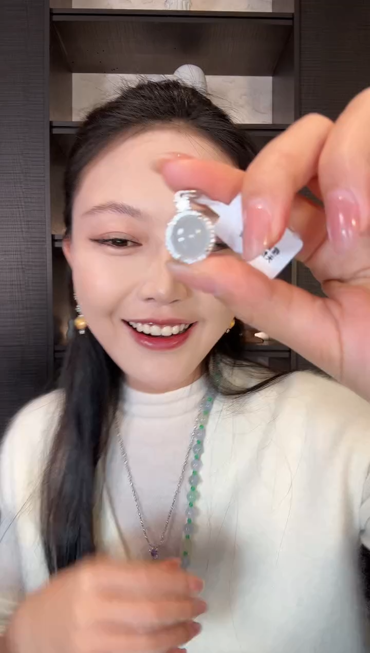 颈饰银S925镶嵌翡翠57