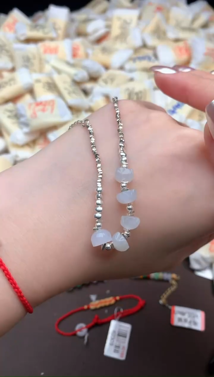 【闪购商品】翡翠手链银S925镶嵌一