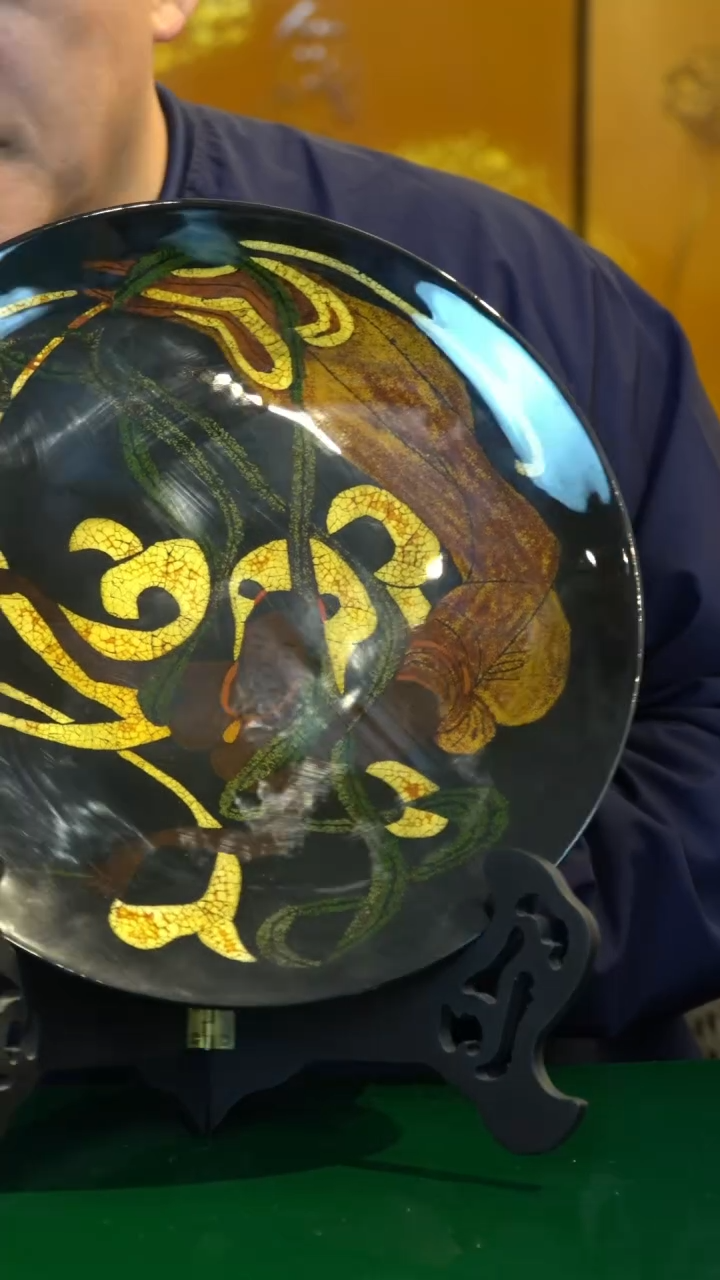 【闪购商品】ZCDQ飞仙磨漆画立盘