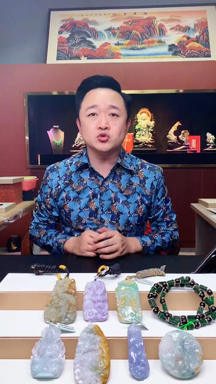 【闪购商品】定制翡翠未镶嵌1034hm-毛货挂件2