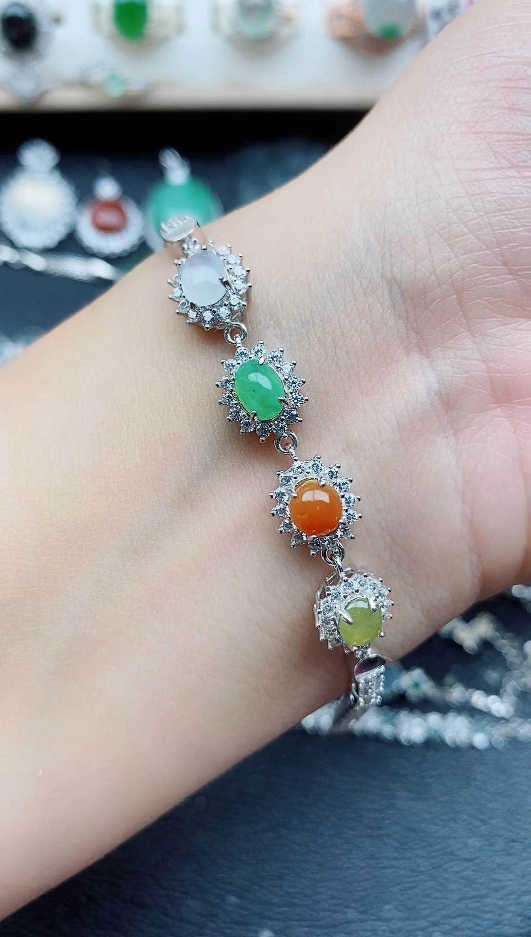 【闪购商品】翡翠戒指银S925镶嵌11111