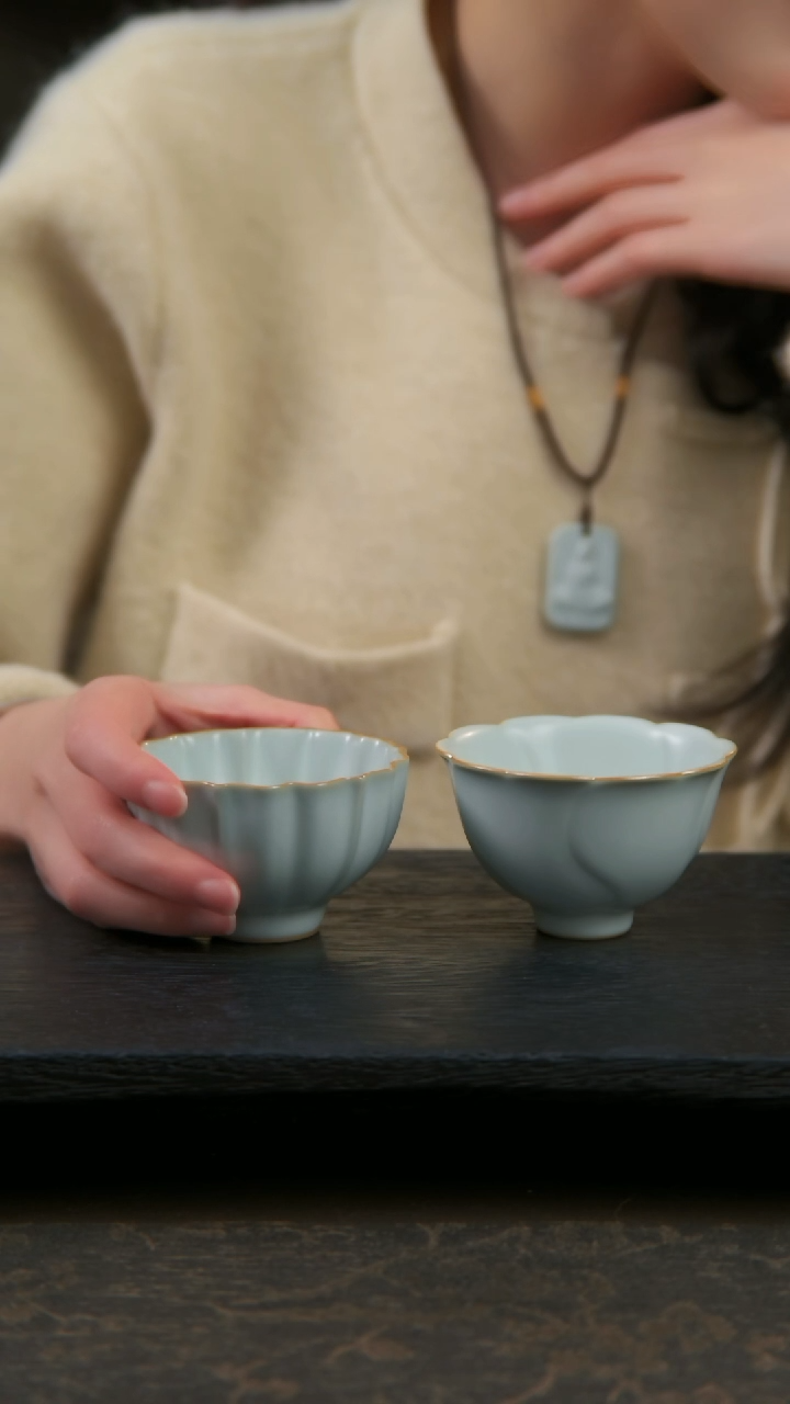 【闪购商品】杯晚晴杯1只+水云杯1只（默认开片）