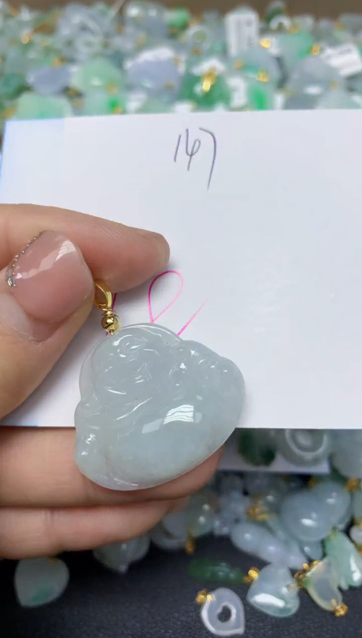 【闪购商品】翡翠挂件合金 天然翡翠A货