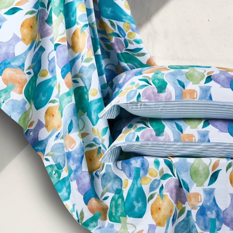 【花戒指】精选！夏尔小镇纯棉印花枕套------青花