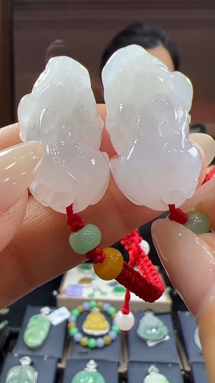 未镶嵌挂件翡翠貔貅手绳（多样性发其一）