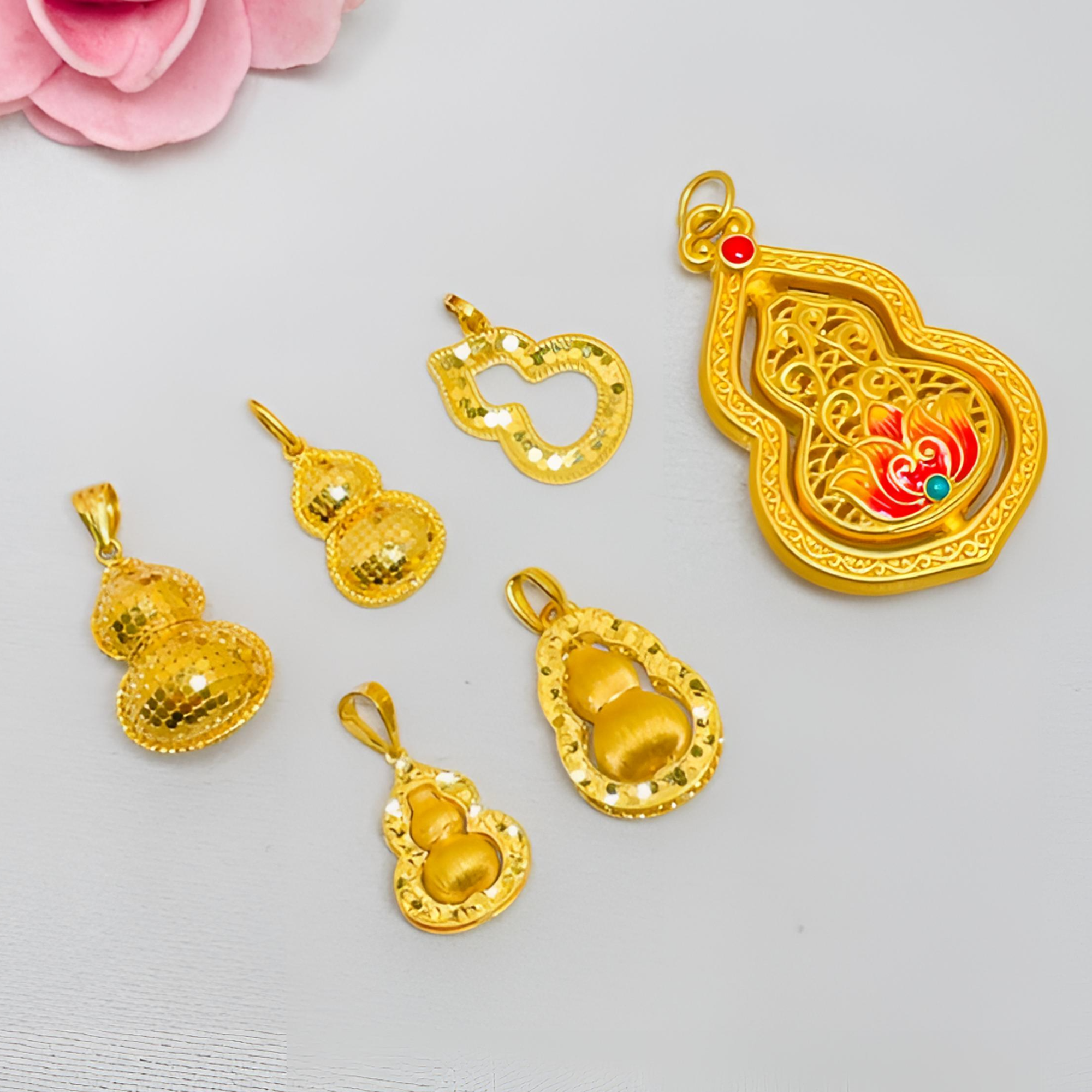  DZ08# 足金999 葫芦 黄金按克卖 投 资黄金【1168】