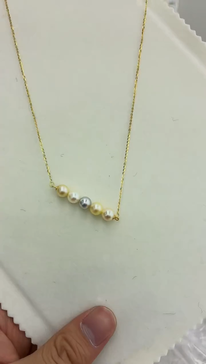 银S925镶嵌DA海水珍珠吊坠7-8 BQ250