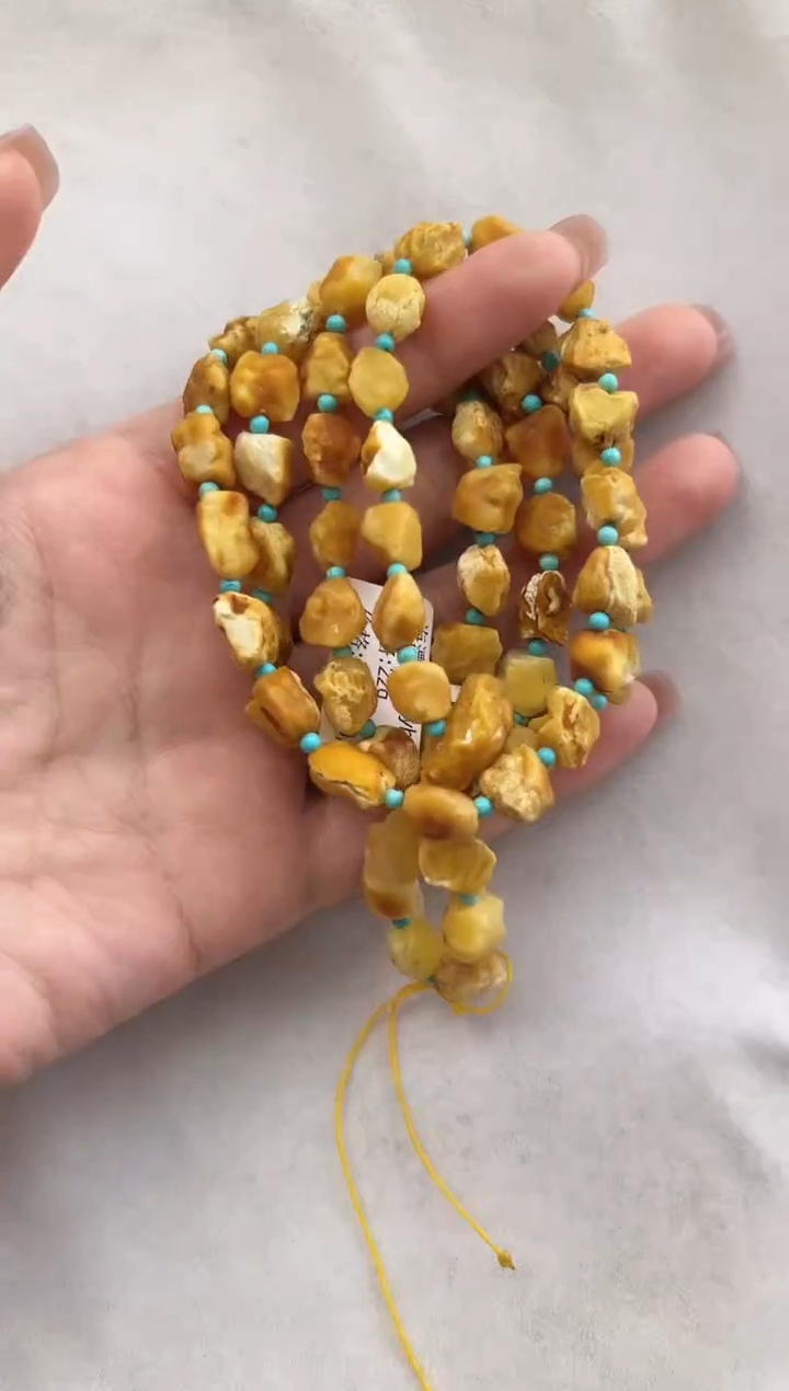 【闪购商品】琥珀裸石未镶嵌10112081-项链