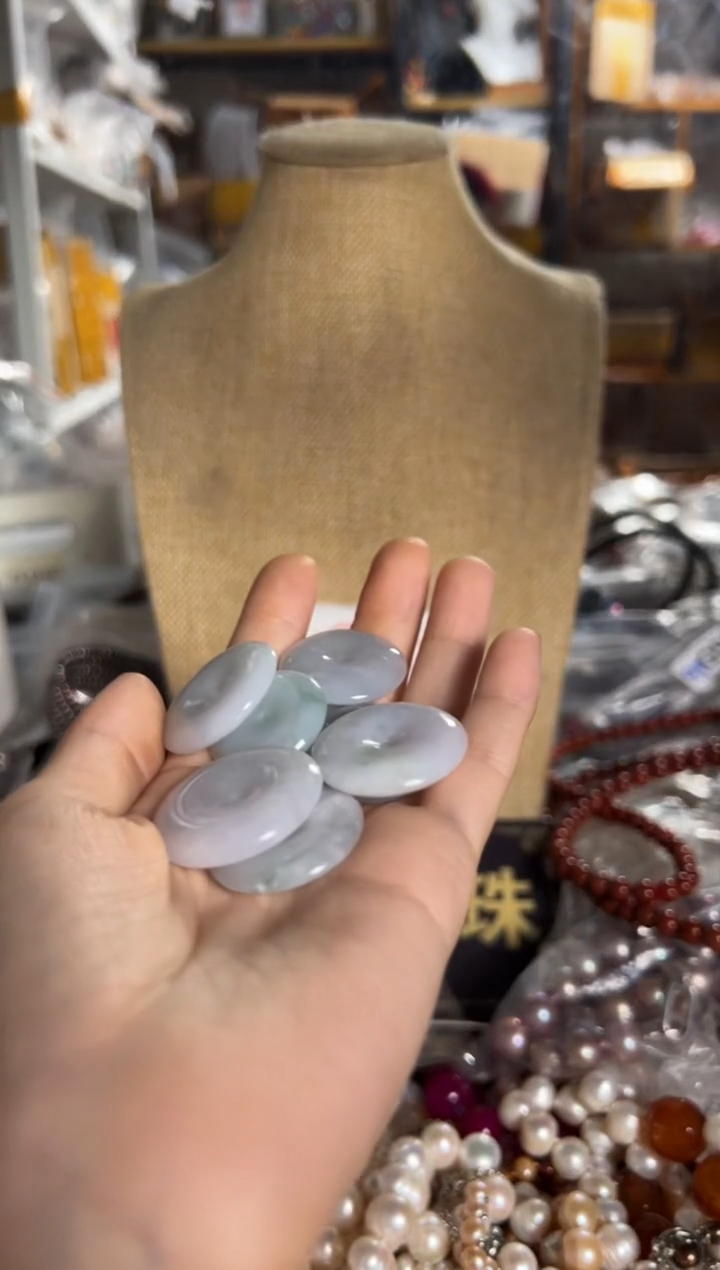 未镶嵌淡水珍珠珠宝奇石GW平安扣一个随机发