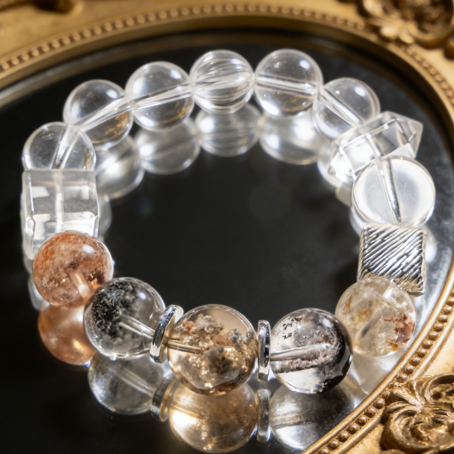 欣蕙ZENWAY【四季无忧】925银幽灵水晶多样发一