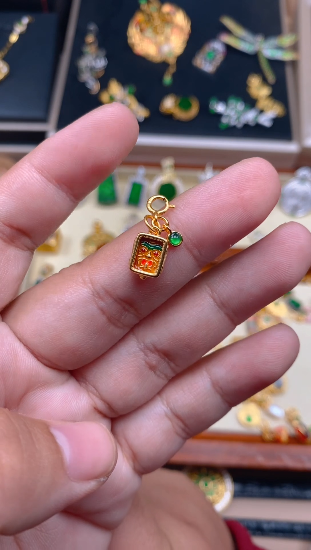 【闪购商品】翡翠吊坠(不含链)银S925镶嵌扎基拉姆