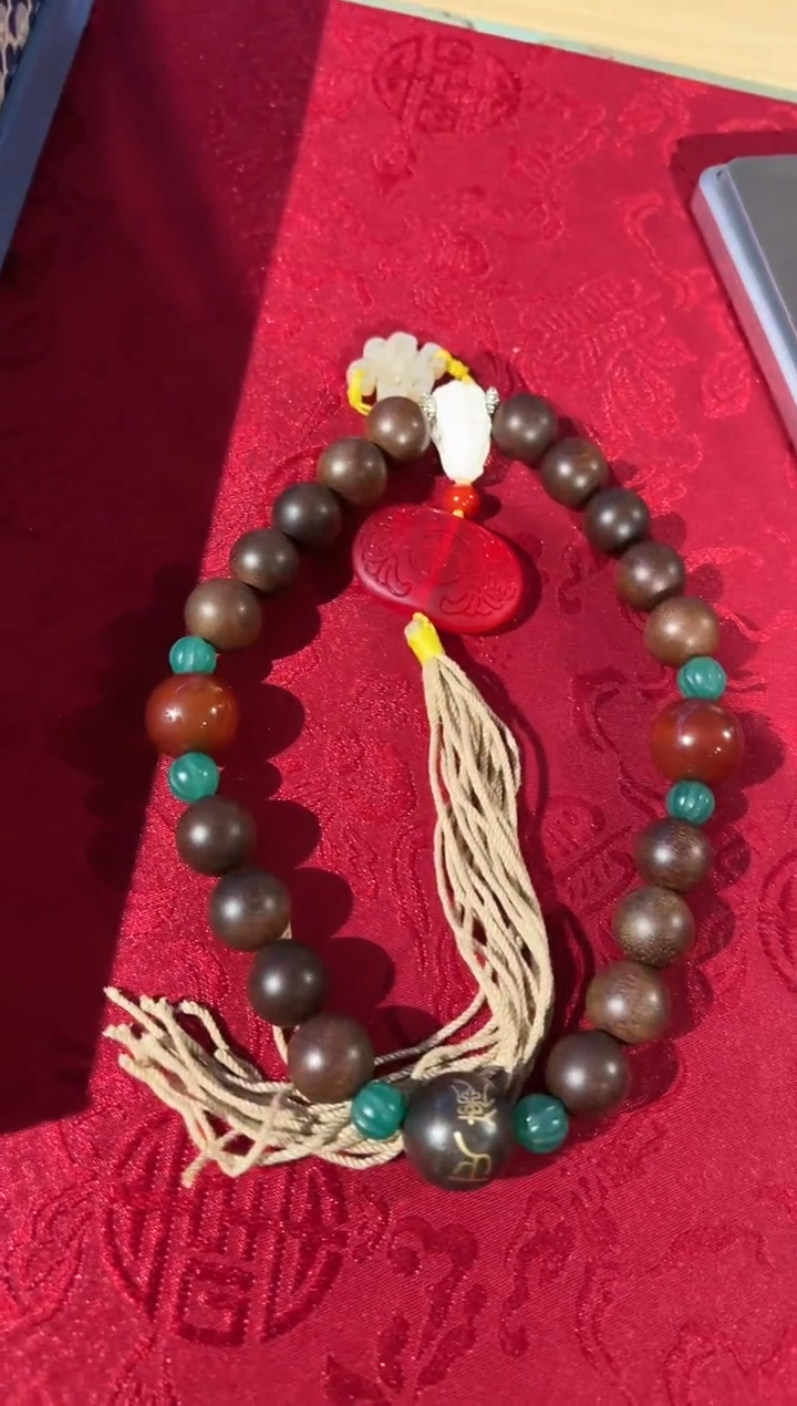【闪购商品】沉香木手串14紫琪楠手串 手持 正德高级精美精品