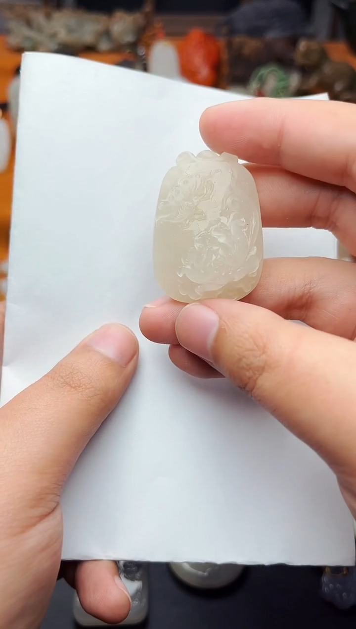 【闪购商品】和田玉颈饰未镶嵌花【定制】01 