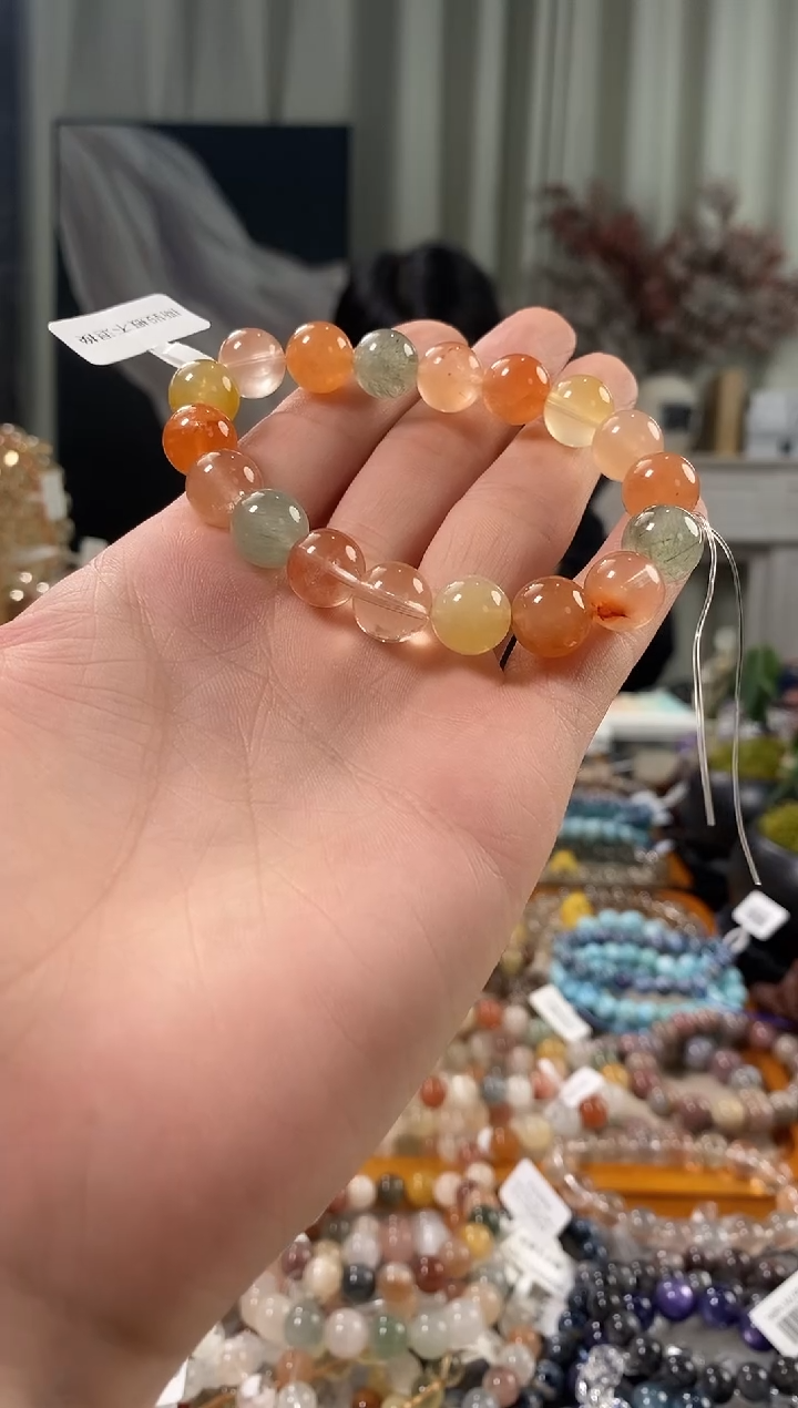 未镶嵌手链水晶兔毛