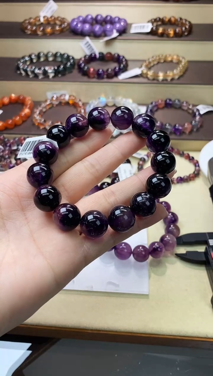 【闪购商品】水晶手链未镶嵌紫超七14m+