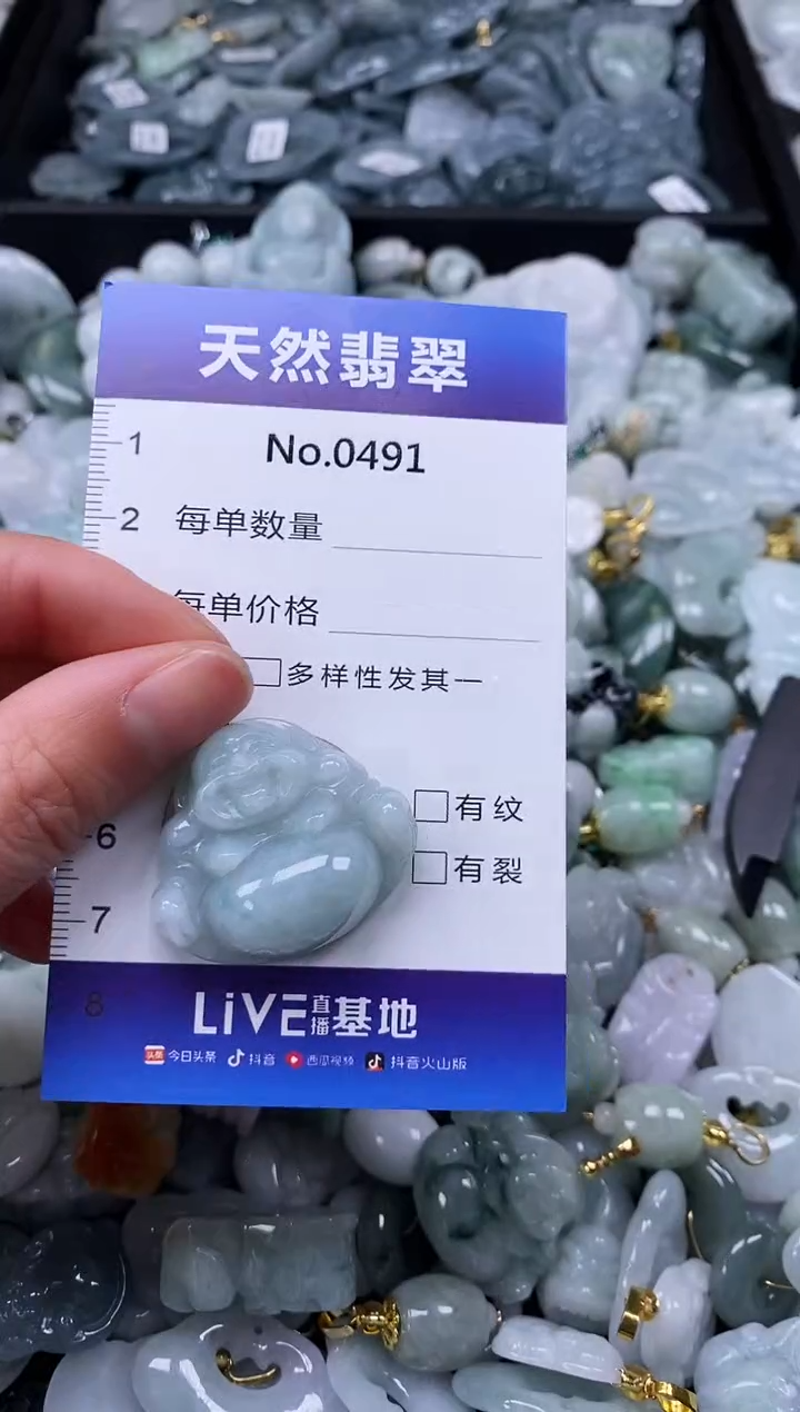 【闪购商品】翡翠颈饰未镶嵌缅甸A货翡翠0491