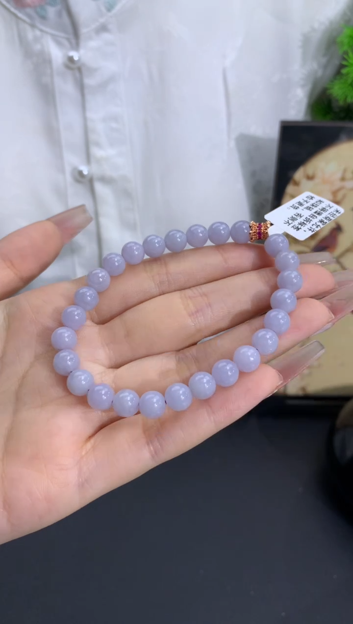 【闪购商品】翡翠手链未镶嵌卡7mm