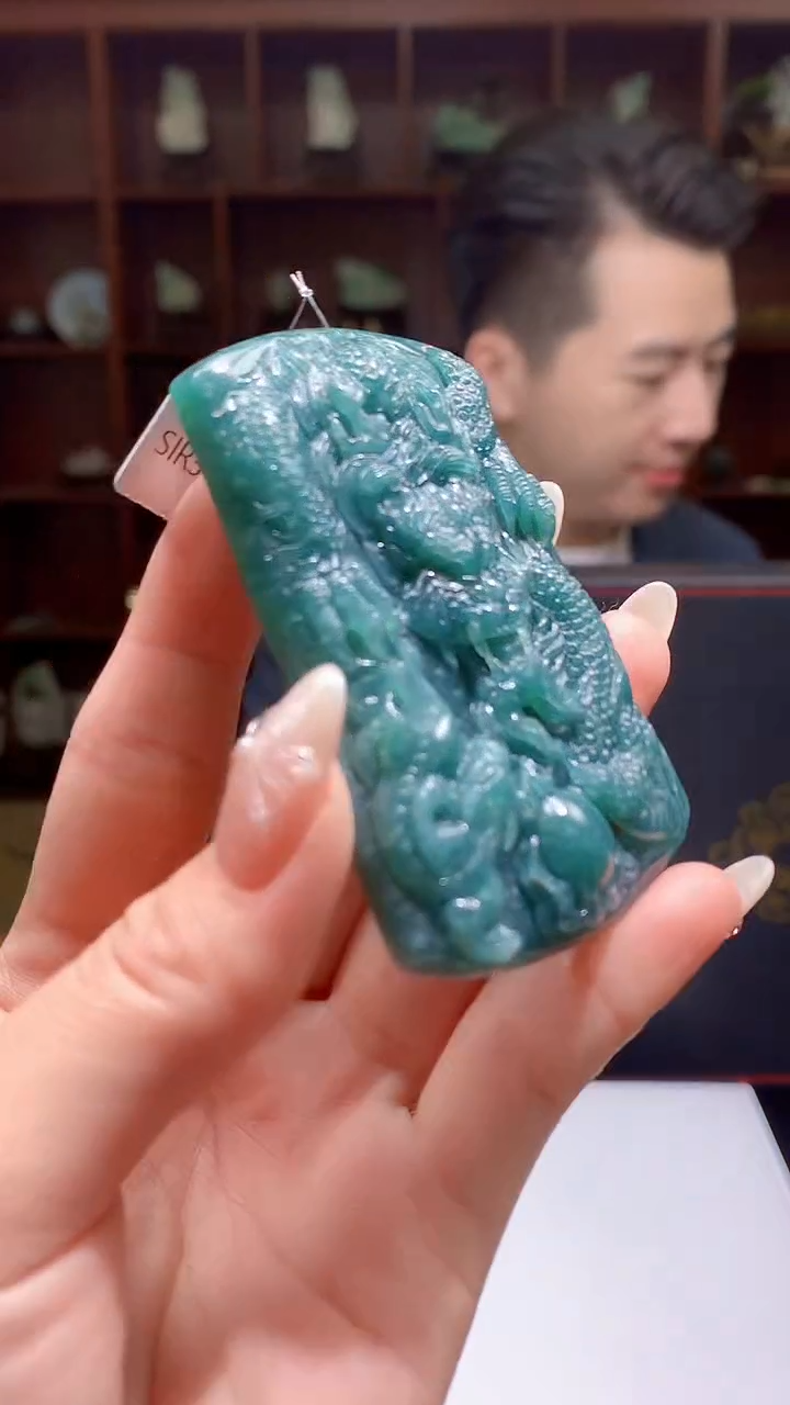【闪购商品】定制翡翠未镶嵌8046jj-毛货挂件10