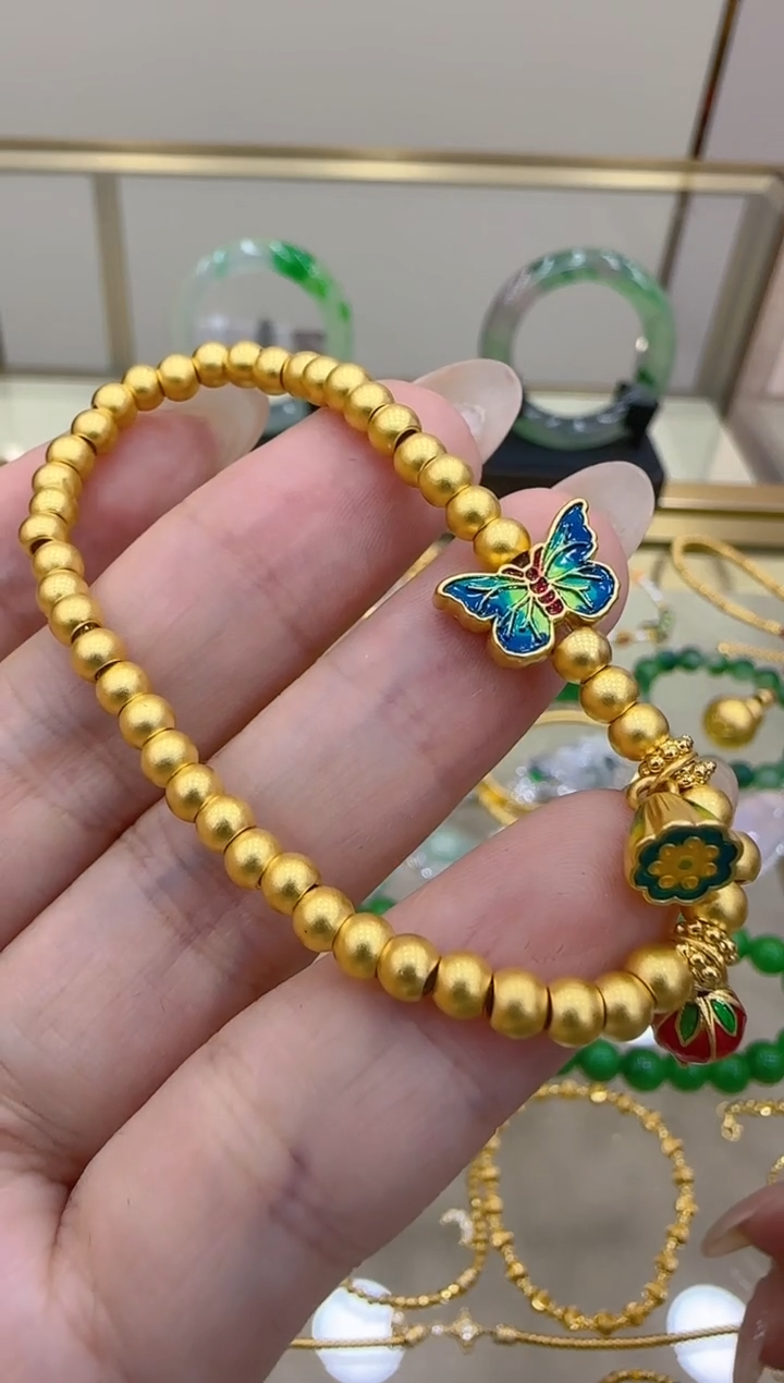 【闪购商品】定制足金手链团购多样性发一件