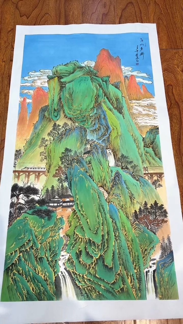 【闪购商品】国画周建真老师亲笔绘画作品27-58