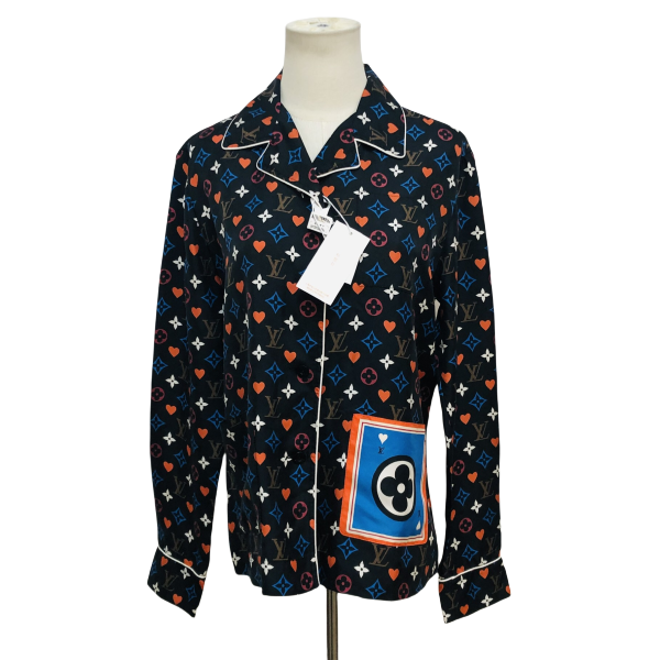 妃鱼/路易威登/桑蚕丝/上衣/95新/M一二九