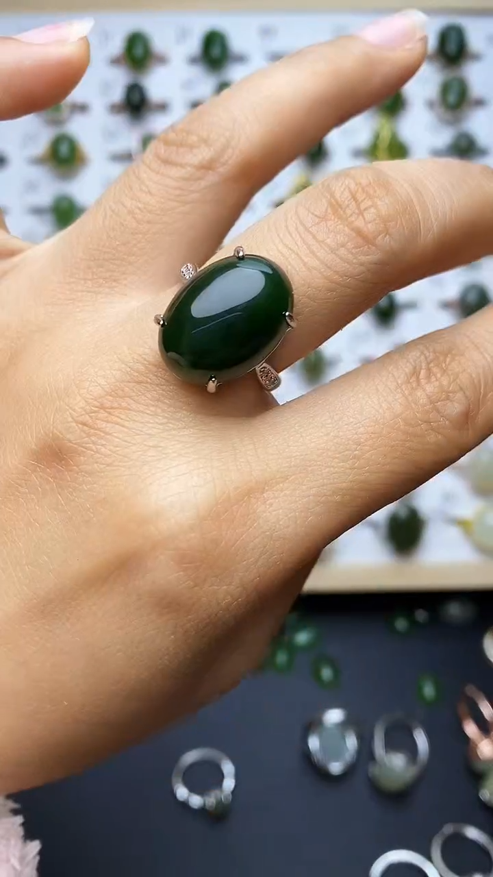 【闪购商品】和田玉戒指未镶嵌1