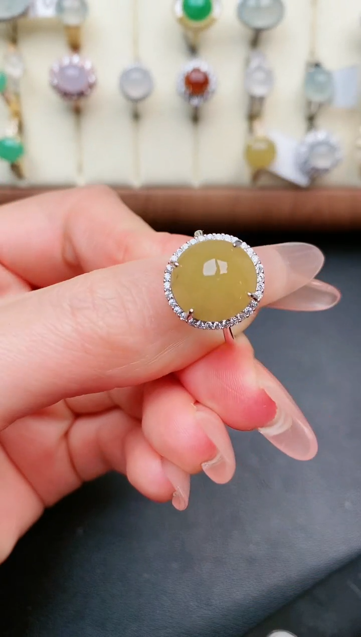 【闪购商品】翡翠戒指银S925镶嵌......