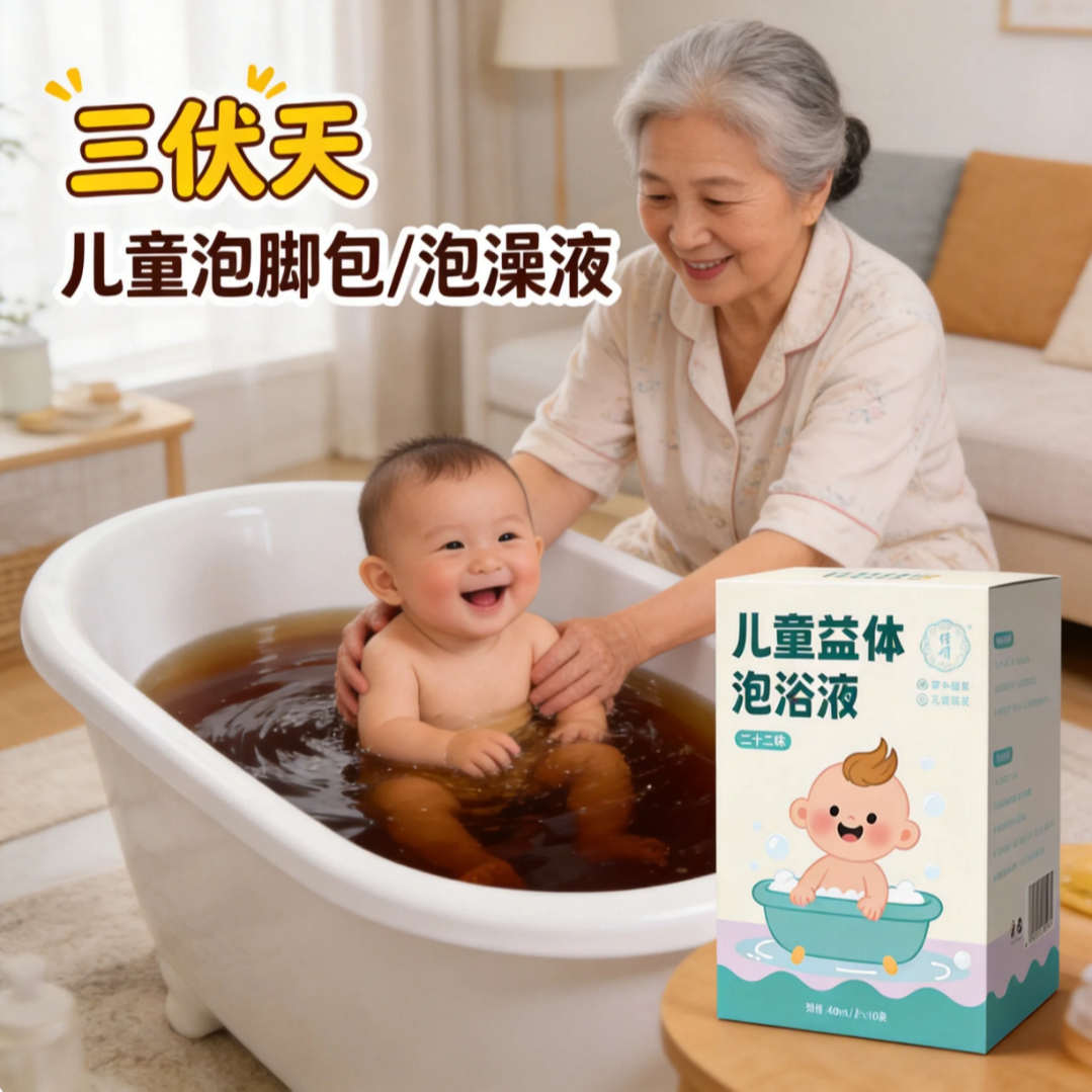 夏季三伏天22味草本儿童泡脚包盆泡澡原液（夏季调理）宝宝泡澡泡脚