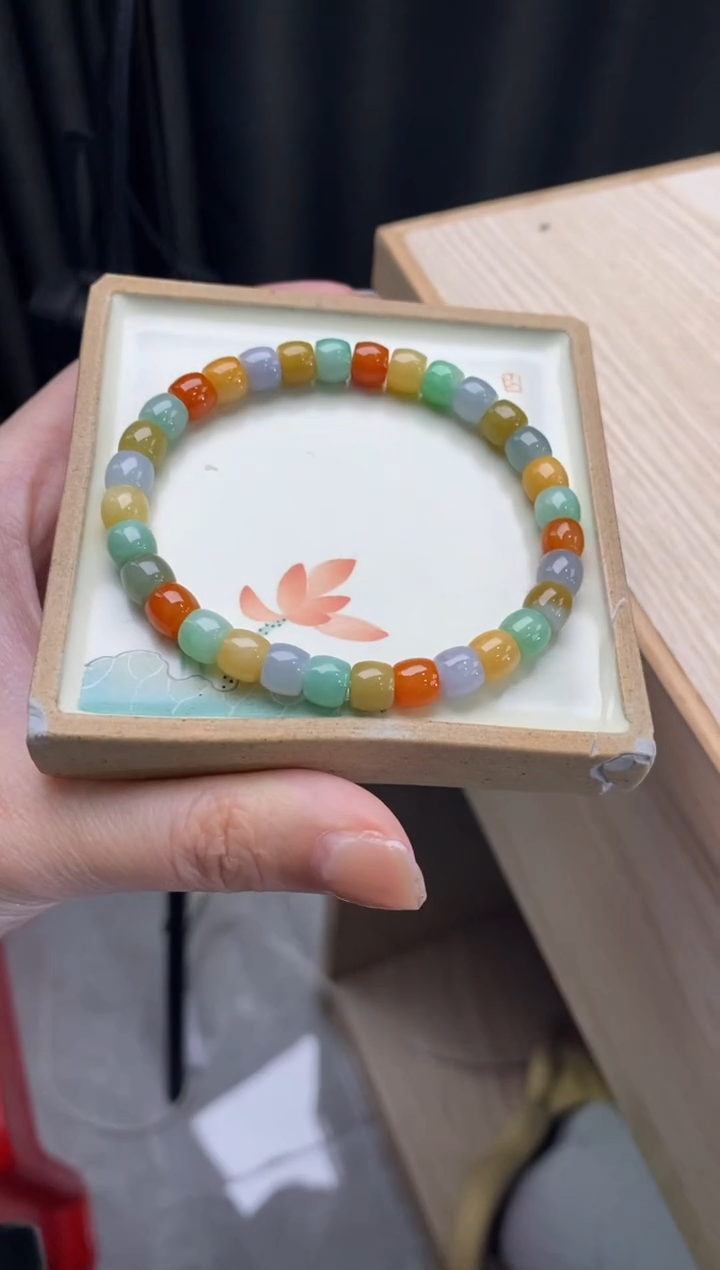 【闪购商品】翡翠手链未镶嵌天然翡翠手串d1505