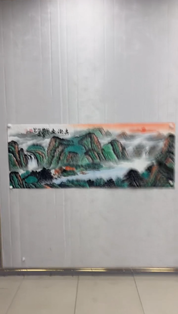 【闪购商品】国画何冠逸 春潮鱼闹 小六尺